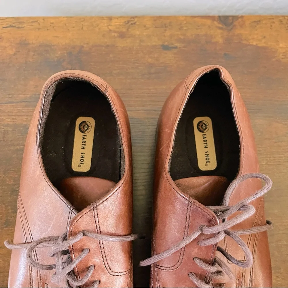 🌹 Classic Leather Brown McNair Earth Shoe Men’s Size 10W